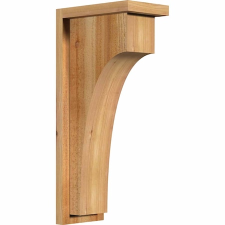 Ekena Millwork Huntington Rough Sawn Corbel w/Backplate, Western Red Cedar, 6"W x 10"D x 22"H COR06X10X22HUN01RWR